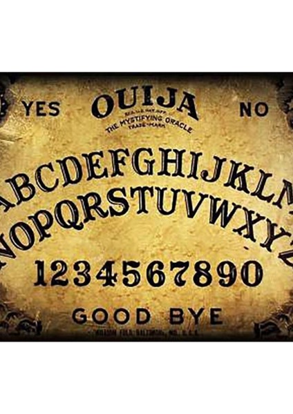 Ouıja Oyun Tahtası Tablo Ahşap Poster Dekoratif