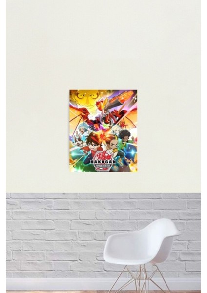 Bakugan Tablo Ahşap Poster Dekoratif