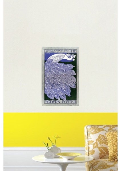 Vintage Modern Poster Tavuskuşu Dergi Kapağı Tablo Ahşap Poster Dekoratif fiyatları