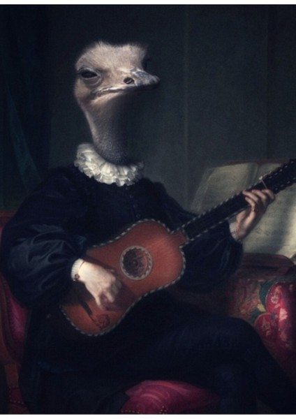 Ernest Tablo Ahşap Poster Dekoratif