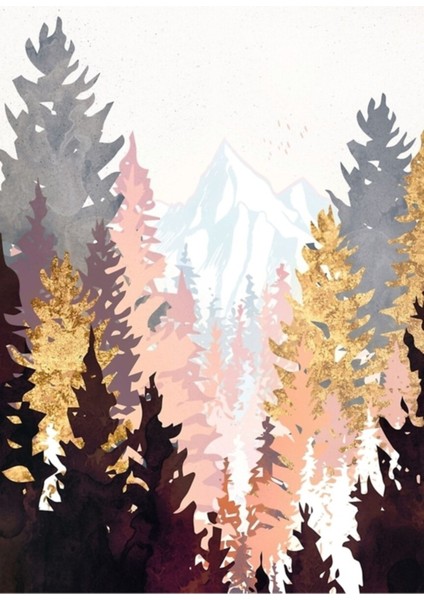 Şarap Ormanı Tablo Ahşap Poster Dekoratif