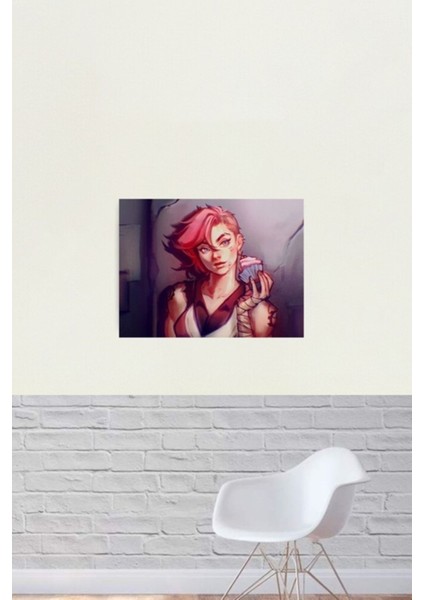Sıcak Vı Arcane Lol Tablo Ahşap Poster Dekoratif