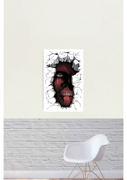 Titan Devasa Duvar Tablo Ahşap Poster Dekoratif
