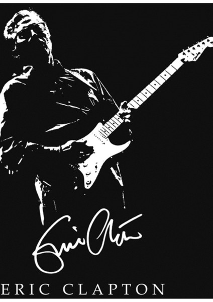 Eric-Clapton Tablo Ahşap Poster Dekoratif