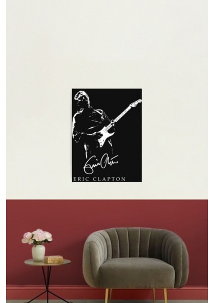 Eric-Clapton Tablo Ahşap Poster Dekoratif