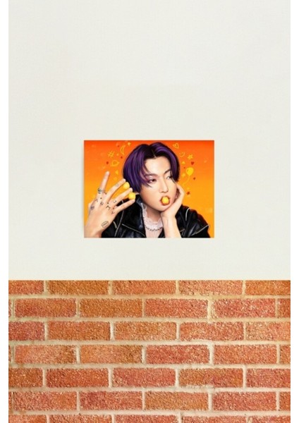Jungkook Şeftali Tablo Ahşap Poster Dekoratif KOD3445 fiyatları