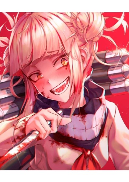 My Hero Academia - Himiko Toga 2 Tablo Ahşap Poster Dekoratif