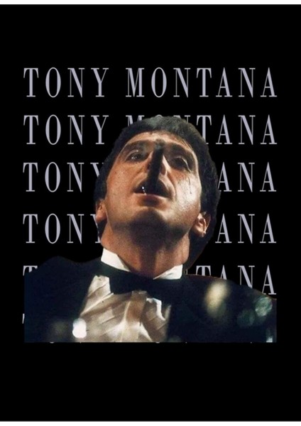 Al Pacino , Tony Montana Karakteri Tablo Ahşap Poster Dekoratif