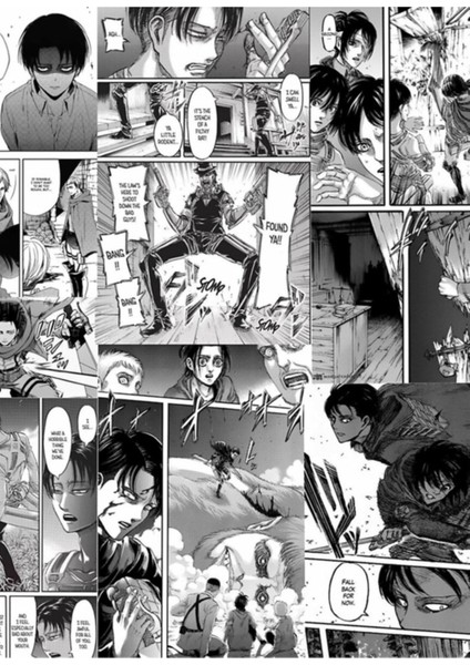 Levi Ackerman Manga Paneli Tablo Ahşap Poster Dekoratif