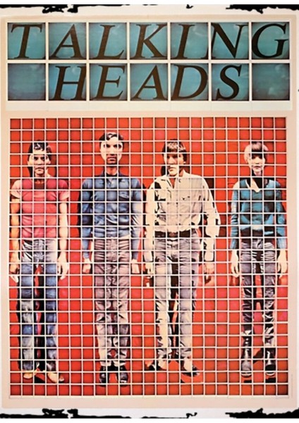 Tablo Ahşap Poster Dekoratif 1978 Konuşan Kafalar Için Vintage Poster