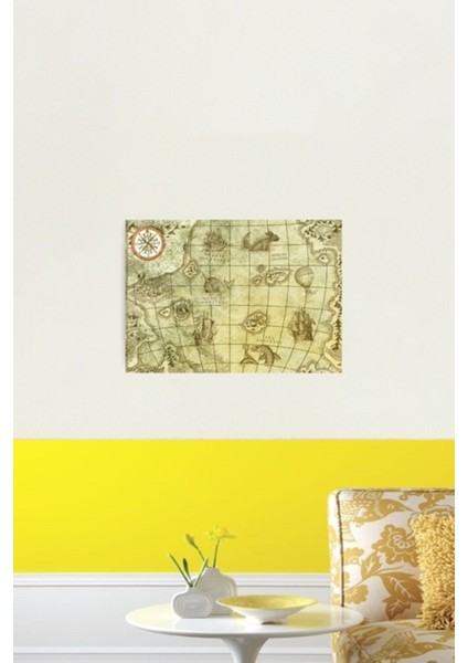 Deniz Canavarları Haritası Tablo Ahşap Poster Dekoratif fiyatları