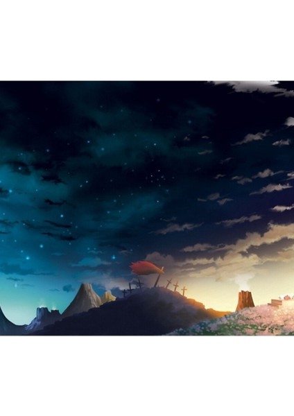 Gurren Lagann Kamina Anıtı Tablo Ahşap Poster Dekoratif