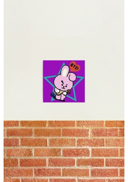 Baby BT21 Kurabiye Tablo Ahşap Poster Dekoratif KOD3025 fiyatları