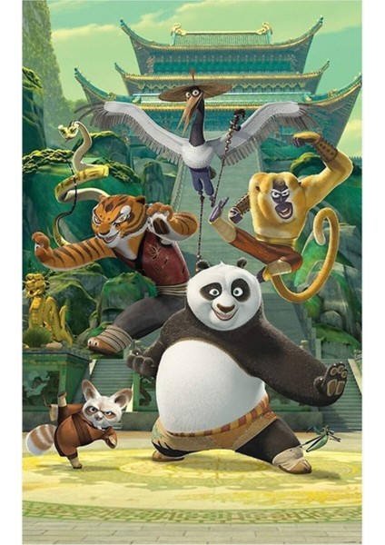 Kung Fu Panda Orijinal Tablo Ahşap Poster Dekoratif