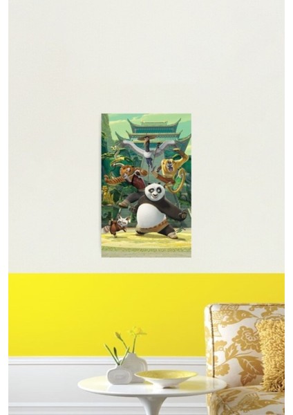 Kung Fu Panda Orijinal Tablo Ahşap Poster Dekoratif fiyatları