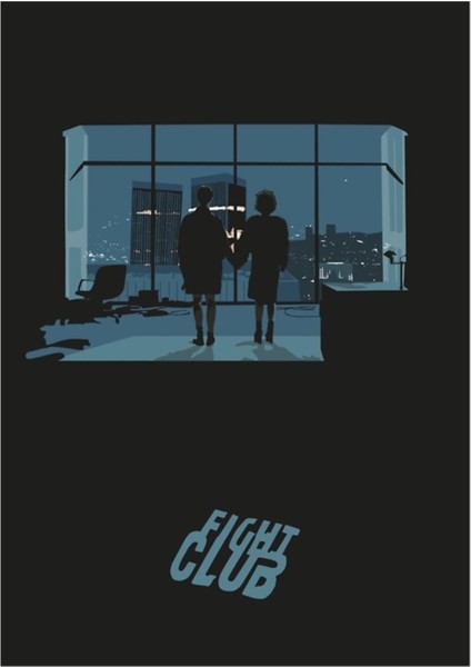 Fight Club Tablo Ahşap Poster Dekoratif