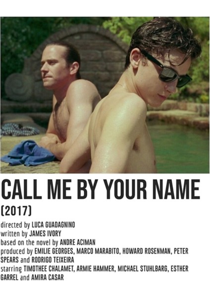 Call Me By Your Name Water Poster Tablo Ahşap Poster Dekoratif