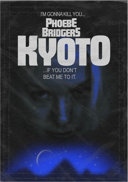Kyoto, Phoebe Bridgers Ama 1980'LERDE Stephen King Roman Tablo Ahşap Poster Dekoratif