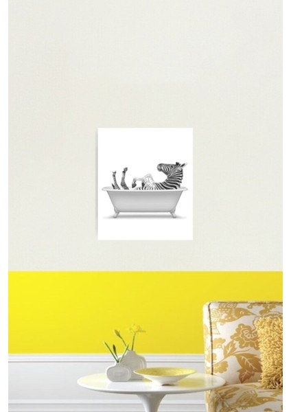 Banyo Çocukları Sanatı, Banyo Dekoru, Banyo Duvar Dekoru, Hayvan Sanatı, Sanat Ahşap Poster fiyatları
