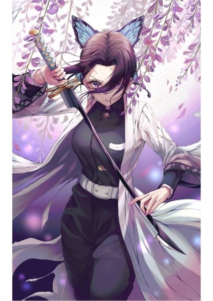 Kocho Shinobu Tablo Ahşap Poster Dekoratif