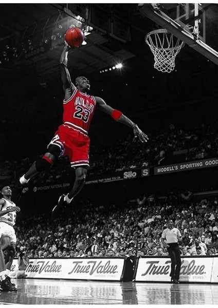 Michael Jordan Chicago Bulls Tablo Ahşap Poster Dekoratif