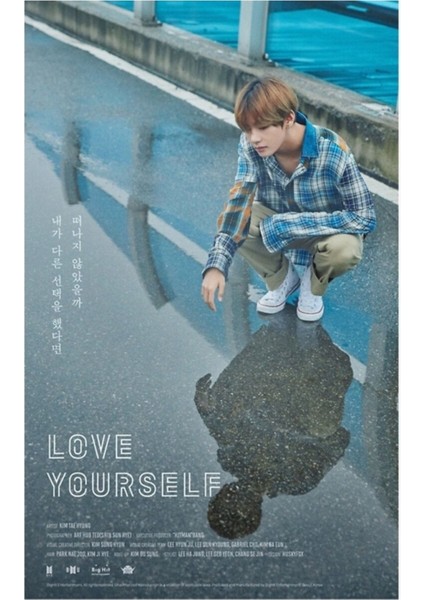 Bts - Kendinizi Sevin [teaser] Tablo Ahşap Poster Dekoratif KOD1037