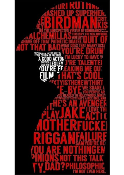 Birdman Alıntılar Tablo Ahşap Poster Dekoratif