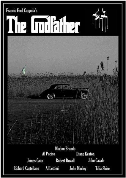 The Godfather Film Posteri Tablo Ahşap Poster Dekoratif