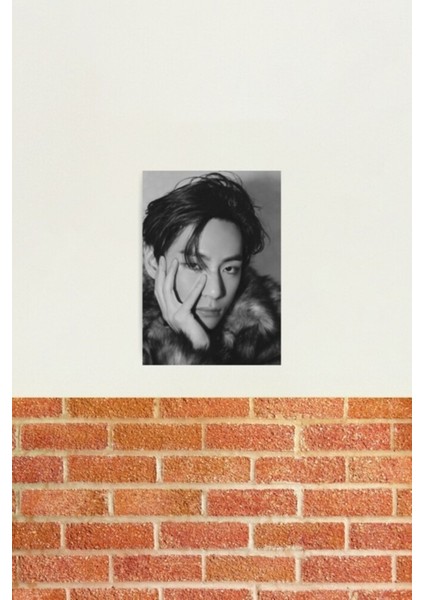 Taehyung Tablo Ahşap Poster Dekoratif KOD5180