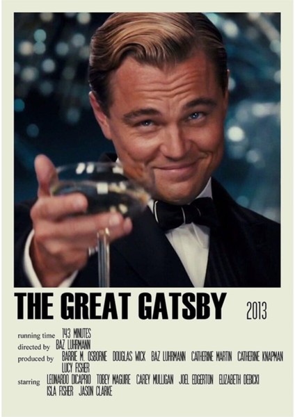 The Great Gatsby Alternatif (1) Tablo Ahşap Poster Dekoratif