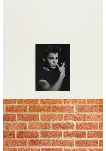 Johnny Depp Portre Tablo Ahşap Poster Dekoratif