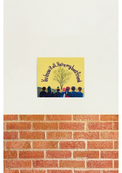 Spring Day Bts Şarkı Sözleri Tablo Ahşap Poster Dekoratif KOD1257