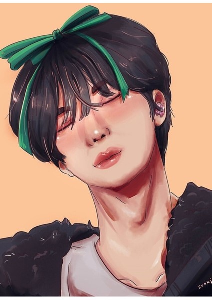 Bts Jin Tablo Ahşap Poster Dekoratif KOD5520