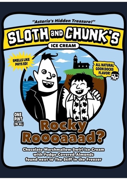 Tembellik ve Chunk's Dondurma Tablo Ahşap Poster Dekoratif