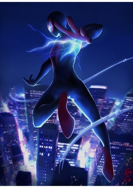 What's Up Danger - Spiderverse Ahşap Poster Dekoratif