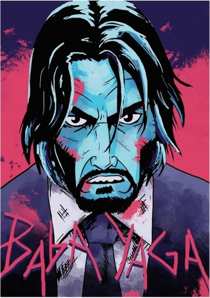 Baba Yaga Tablo Ahşap Poster Dekoratif