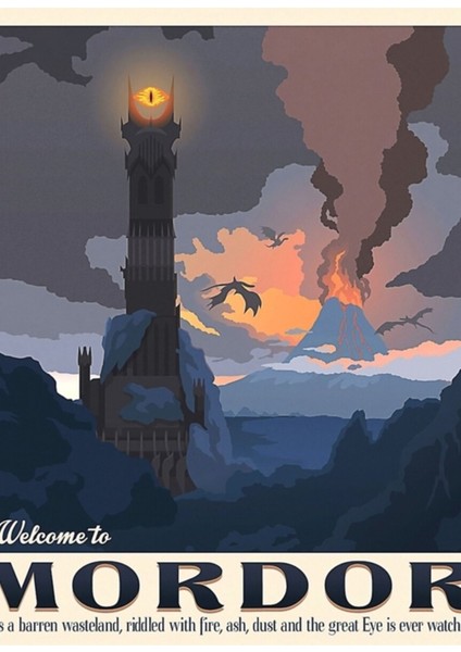 Çorak Arazi Tablo Ahşap Poster Dekoratif