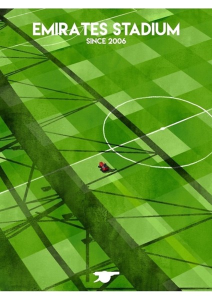 Arsenal Stadyumu Tablo Ahşap Poster Dekoratif