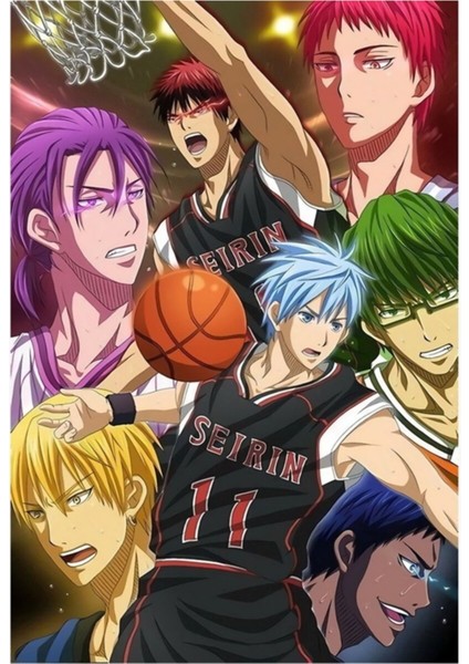 Kuroko No Basketball Anime: Sihirli Tablo Ahşap Poster Dekoratifn Nesli
