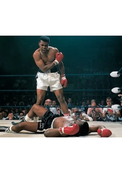 Muhammed Ali Tablo Ahşap Poster Dekoratif