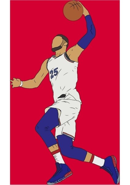 Ben Simmons Smaç Smaç Tablo Ahşap Poster Dekoratif