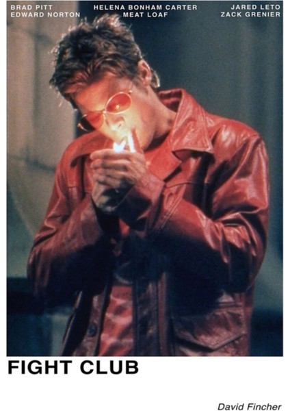 Fight Club Tablo Ahşap Poster Dekoratif