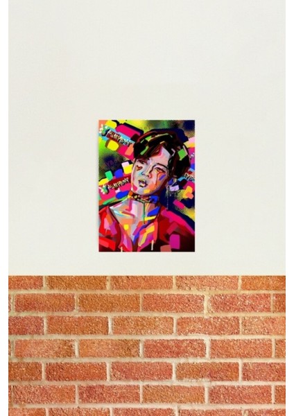 Bts Jimin Pop Art Dijital Resim Tablo Ahşap Poster Dekoratif KOD985