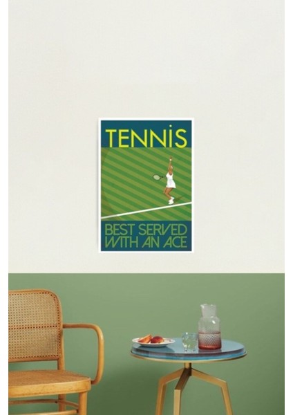 Kadın Tenis Tablo Ahşap Poster Dekoratif fiyatları