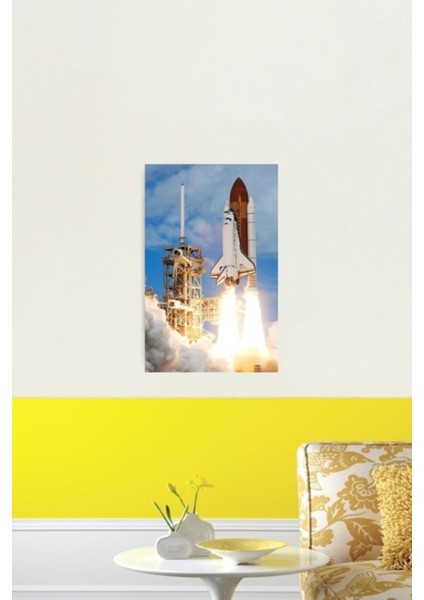Uzay Mekiği Keşfi Fırlatma Tablo Ahşap Poster Dekoratif fiyatları