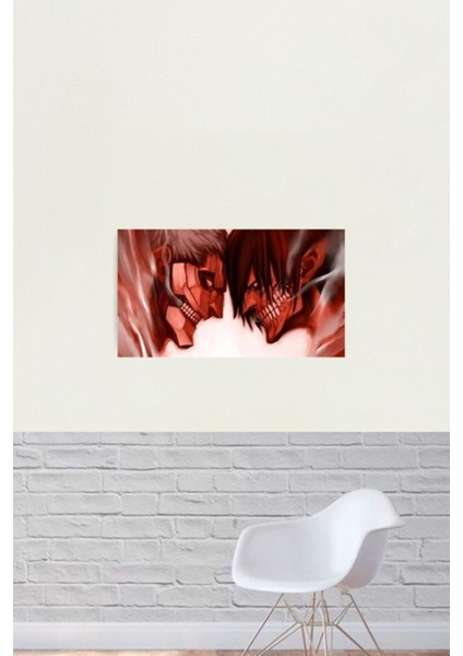 Eren Vs Zırhlı Titan Tablo Ahşap Poster Dekoratif