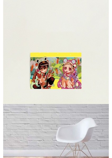 Tablo Ahşap Poster Dekoratif Tuvalete Bağlı Hanako Kun Kurbağa Sanatı fiyatları