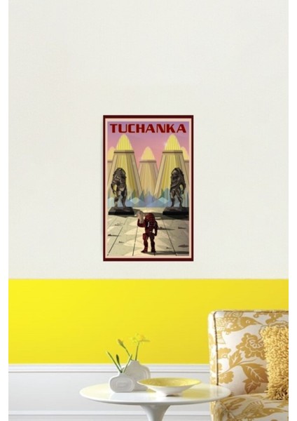 Mass Effect Tuchanka Seyahat Posteri Fan Sanatı Tablo Ahşap Poster Dekoratif fiyatları