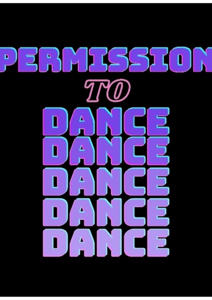 Tablo Ahşap Poster Dekoratif Dans Etme Izni KOD3994