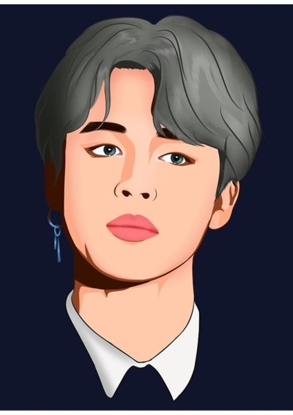 Bts Jimin Tablo Ahşap Poster Dekoratif KOD5014